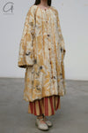 Mutedance 24 Autumn and Winter Loose Flower Dye Button Padded Jacket MD-MD24FW109-GOLD MD24FW110 MD24FW109
